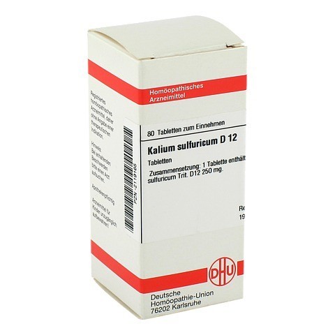 KALIUM SULFURICUM D 12 Tabletten 80 Stck N1