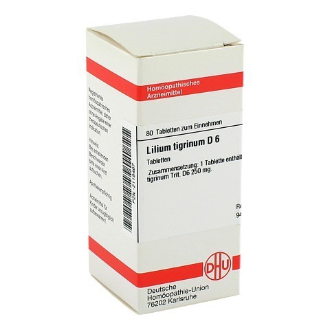 LILIUM TIGRINUM D 6 Tabletten 80 Stück N1