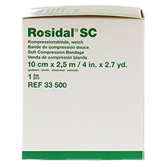 ROSIDAL SC Kompressionsbinde weich 10 cmx2,5 m 1 Stck - Linke Seite