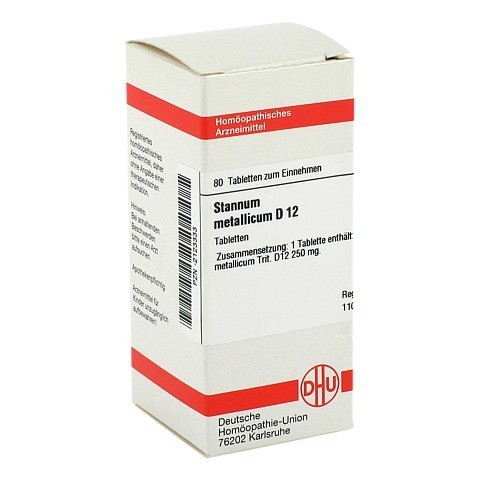 STANNUM METALLICUM D 12 Tabletten 80 Stck N1