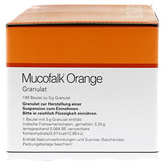 Mucofalk Orange Beutel 100 Stück - Linke Seite