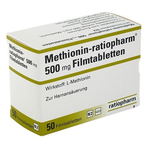 METHIONIN-ratiopharm 500 mg Filmtabletten 50 Stck N2