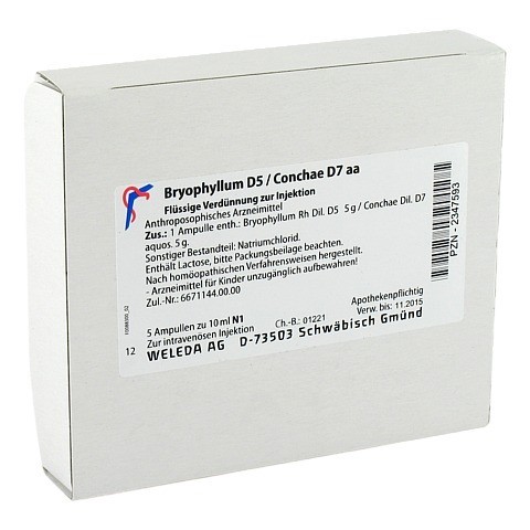 BRYOPHYLLUM D 5/Conchae D 7 Ampullen 5x10 Milliliter N1