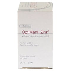 OPTIMAHL Zink 15 mg Tabletten 100 Stück - Rechte Seite