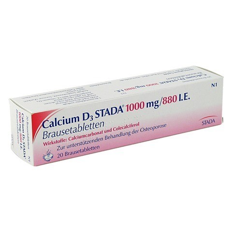 CALCIUM D3 STADA 1000 mg/880 I.E. Brausetabletten 20 Stck N1