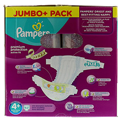 PAMPERS Active Fit Gr.4+ maxi plus 9-20kg Jumbo 62 Stck - Rckseite