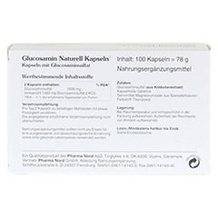 GLUCOSAMIN NATURELL Pharma Nord Kapseln 100 Stück - Rückseite