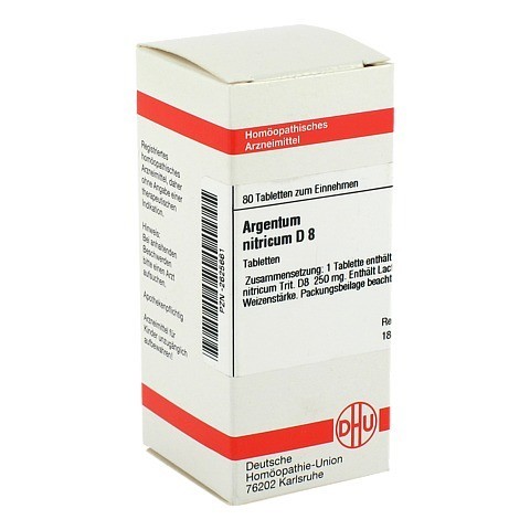 ARGENTUM NITRICUM D 8 Tabletten 80 Stck N1