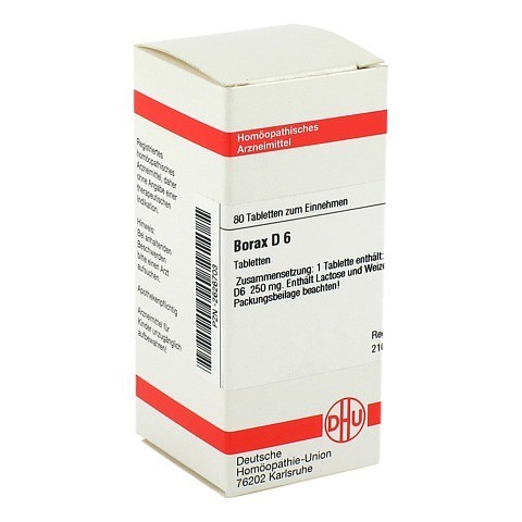 BORAX D 6 Tabletten 80 Stück N1