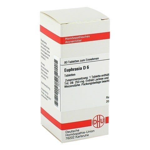 EUPHRASIA D 6 Tabletten 80 Stück N1