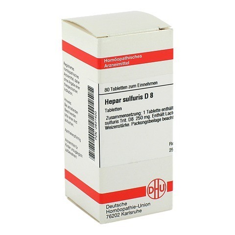 HEPAR SULFURIS D 8 Tabletten 80 Stück N1