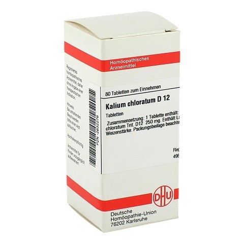 KALIUM CHLORATUM D 12 Tabletten 80 Stck N1