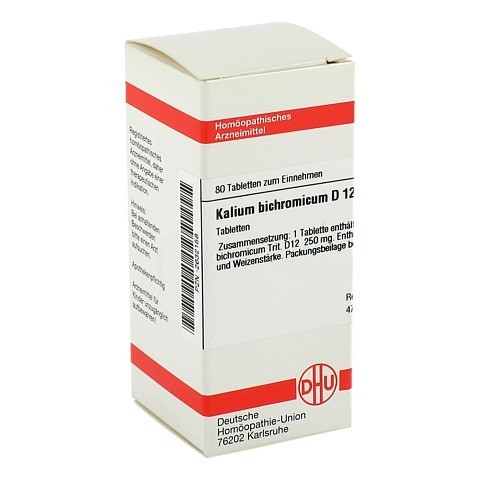 KALIUM BICHROMICUM D 12 Tabletten 80 Stück N1