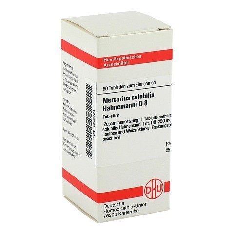 MERCURIUS SOLUBILIS Hahnemanni D 8 Tabletten 80 Stück N1