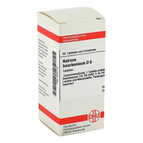 NATRIUM BICARBONICUM D 6 Tabletten 80 Stck