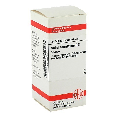 SABAL SERRULATUM D 3 Tabletten 80 Stck N1