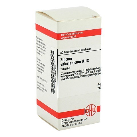 ZINCUM VALERIANICUM D 12 Tabletten 80 Stück N1