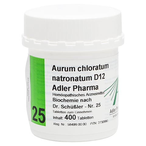BIOCHEMIE Adler 25 Aurum chloratum natr.D 12 Tabl. 400 Stück