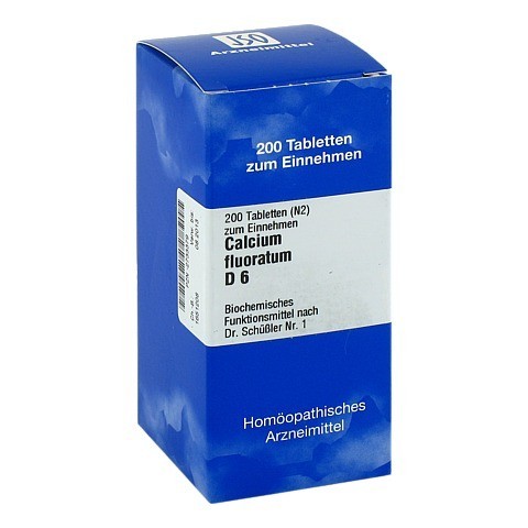 BIOCHEMIE 1 Calcium fluoratum D 6 Tabletten 200 Stck N2