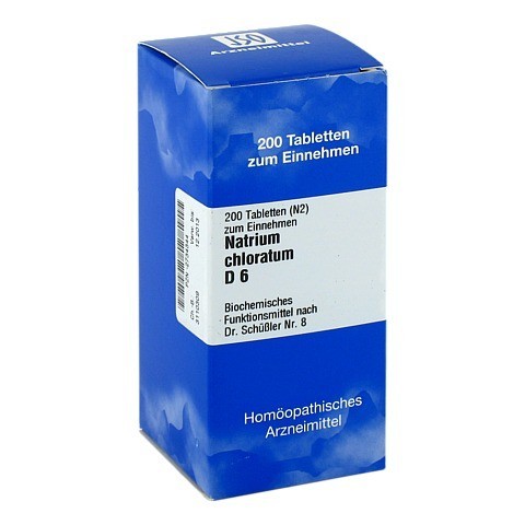 BIOCHEMIE 8 Natrium chloratum D 6 Tabletten 200 Stck N2