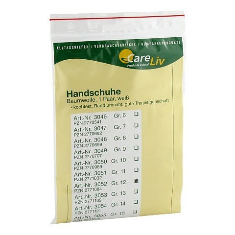 HANDSCHUHE Baumwolle Gr.12 2 Stck
