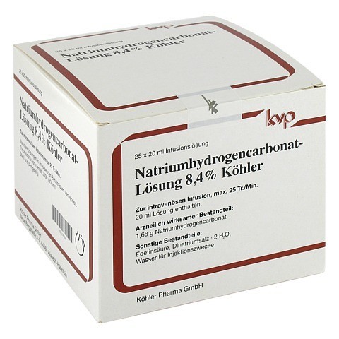 NATRIUMHYDROGENCARBONAT-Lösung 8,4% Köhler 25x20 Milliliter