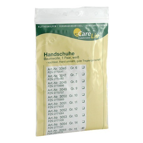 HANDSCHUHE Baumwolle Gr.15 2 Stck