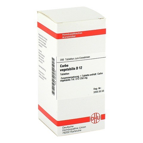 CARBO VEGETABILIS D 12 Tabletten 200 Stck N2