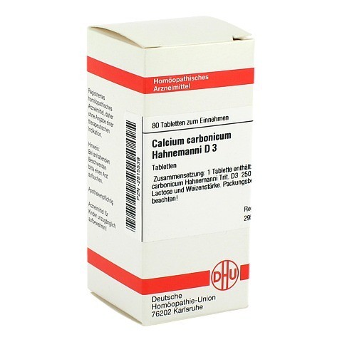 CALCIUM CARBONICUM Hahnemanni D 3 Tabletten 80 Stück N1