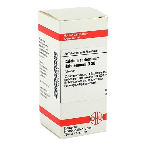 CALCIUM CARBONICUM Hahnemanni D 30 Tabletten 80 Stck