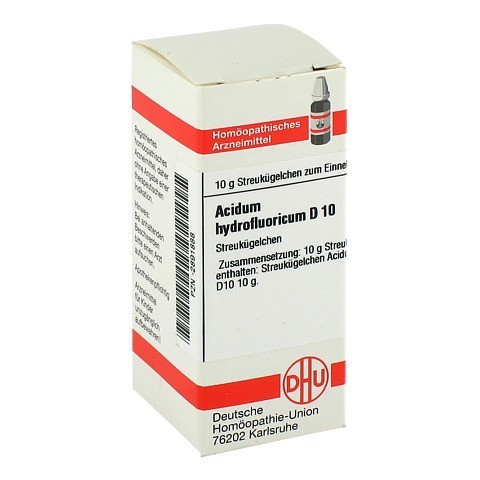 ACIDUM HYDROFLUORICUM D 10 Globuli 10 Gramm N1