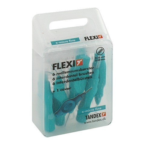 TANDEX FLEXI Interdentalb.0,35 mm turquoise 6 Stck