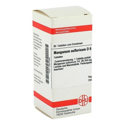 MANGANUM SULFURICUM D 6 Tabletten 80 Stück N1