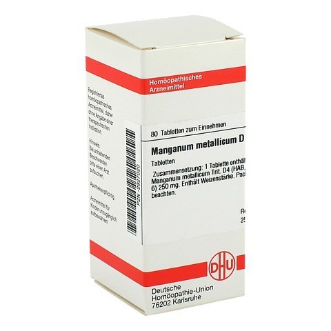 MANGANUM METALLICUM D 4 Tabletten 80 Stck N1