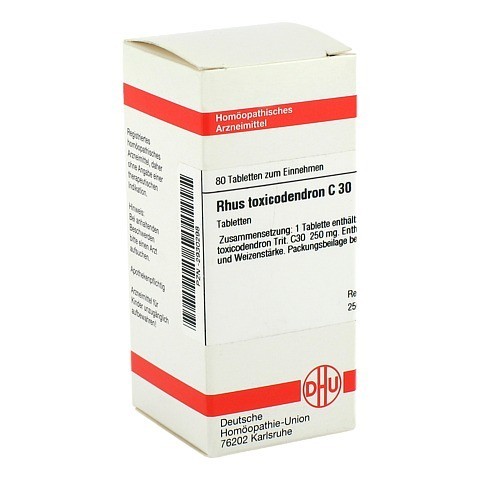 RHUS TOXICODENDRON C 30 Tabletten 80 Stück