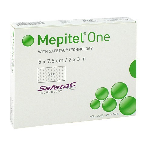 MEPITEL One 5x7,5 cm Silikon Netzverband 10 Stück