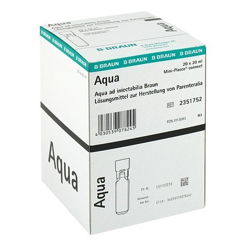 AQUA AD injectabilia Miniplasco connect Inj.-Lsg. 20x20 Milliliter N3