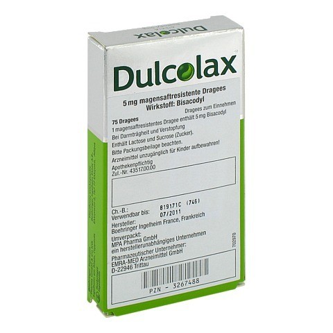 DULCOLAX Dragees magensaftresistente Tabletten 75 Stck