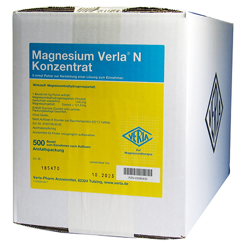 Magnesium Verla N Konzentrat 500 Stück