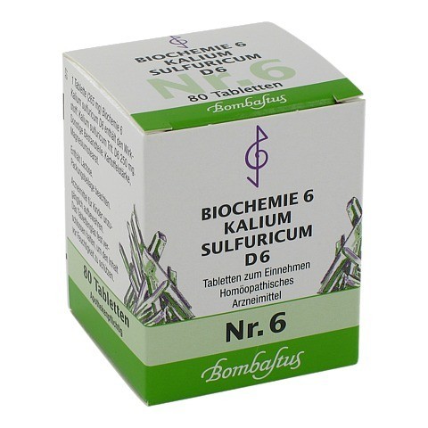 BIOCHEMIE 6 Kalium sulfuricum D 6 Tabletten 80 Stück N1