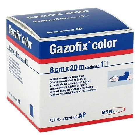 GAZOFIX color Fixierbinde 8 cmx20 m blau 1 Stck