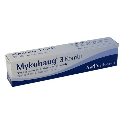MYKOHAUG 3 Kombi 3 VagTbl./25g Creme 1 Packung N1