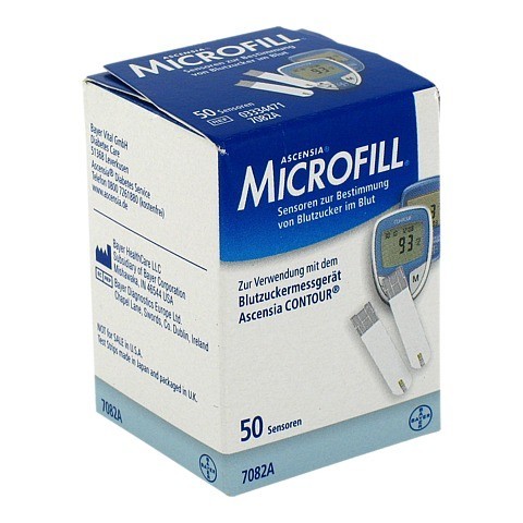 ASCENSIA Contour Microfill Sensoren Teststreifen 50 Stck
