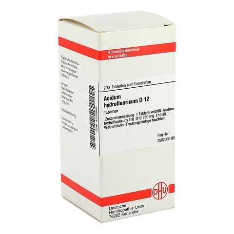 ACIDUM HYDROFLUORICUM D 12 Tabletten 200 Stck N2