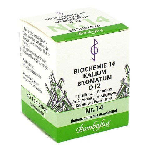 BIOCHEMIE 14 Kalium bromatum D 12 Tabletten 80 Stück N1