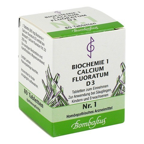 BIOCHEMIE 1 Calcium fluoratum D 3 Tabletten 80 Stück N1