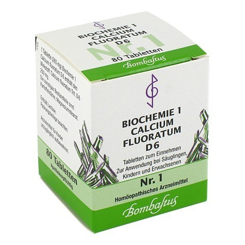 BIOCHEMIE 1 Calcium fluoratum D 6 Tabletten 80 Stck N1