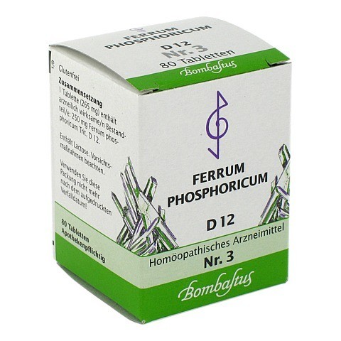 BIOCHEMIE 3 Ferrum phosphoricum D 12 Tabletten 80 Stück N1