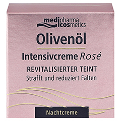 medipharma Olivenl Intensivcreme Rose Nachtcreme 50 Milliliter - Vorderseite