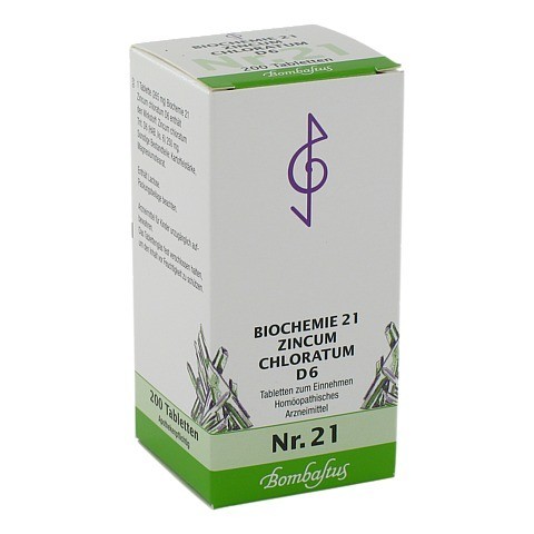 BIOCHEMIE 21 Zincum chloratum D 6 Tabletten 200 Stück N2